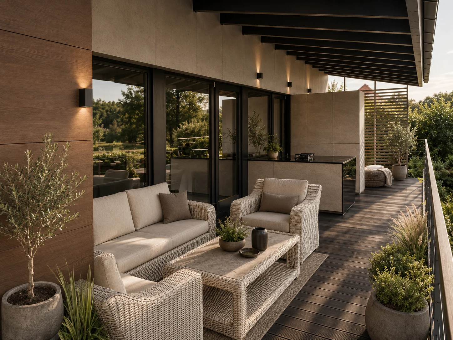 Covered terrace